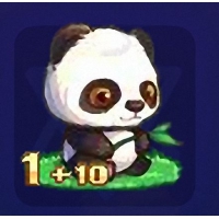 QQ游戏熊猫宝宝1+10有效期30天不带进化度，刚出生的小熊猫宝宝，超级可爱！